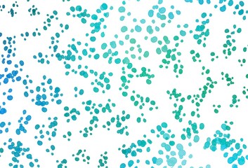 Light Blue, Green vector pattern with lamp shapes.