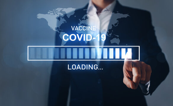Loading vaccination to the digital progress bar and world map.
Prevention of the spread of the Covid-19 virus