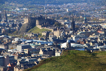 View around Edinburgh from Arthur's seat 