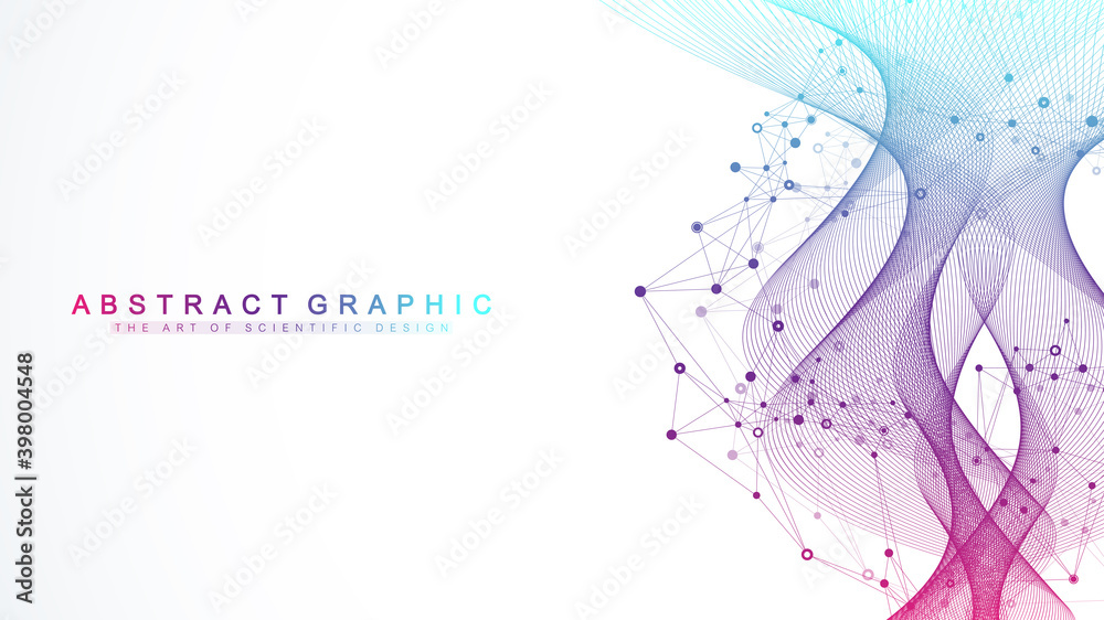 Aufkleber big genomic data visualization. dna helix, dna strand, dna test. crispr cas9 - genetic engineering. 