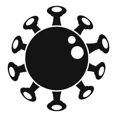 Chicken pox virus icon. Simple illustration of chicken pox virus vector icon for web design isolated on white background