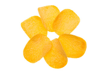 potato chips isolated