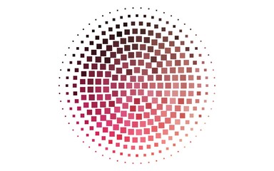 Light Red, Yellow vector cover in polygonal style.