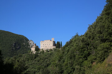 Fototapeta na wymiar Castle on the hills of Umbria, Italy