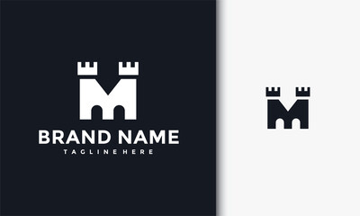 initials M castle logo