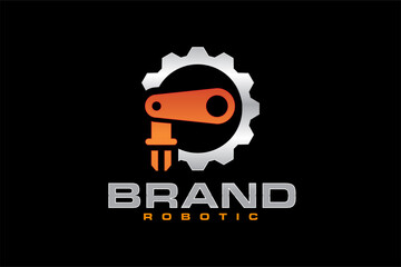robotic gear logo setting