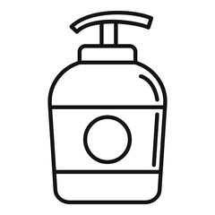 Dispenser soap icon. Outline dispenser soap vector icon for web design isolated on white background