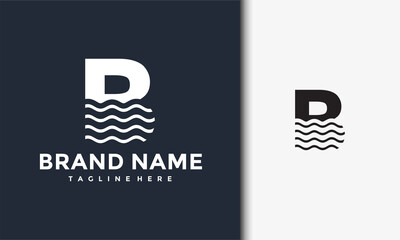 initials B wave logo