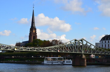 Financial district in Frankfurt am Main, Germany