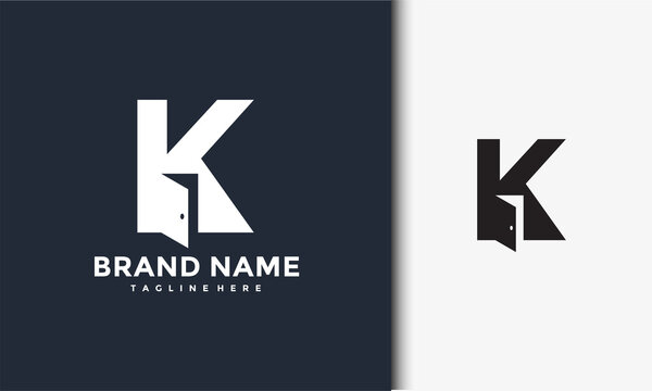 Initials K Door Logo
