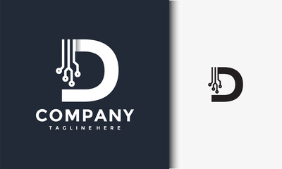 initial D logo technology - obrazy, fototapety, plakaty