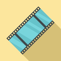 Cinema film icon. Flat illustration of cinema film vector icon for web design