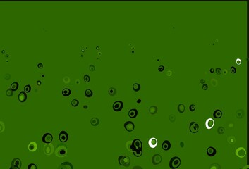 Light Green vector cover with spots.