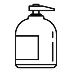 Dispenser soap icon. Outline dispenser soap vector icon for web design isolated on white background