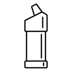 Toilet cleaner bottle icon. Outline toilet cleaner bottle vector icon for web design isolated on white background
