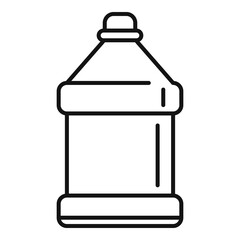 Cleaning liquid bottle icon. Outline cleaning liquid bottle vector icon for web design isolated on white background
