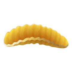 Striped chips potato icon. Cartoon of striped chips potato vector icon for web design isolated on white background