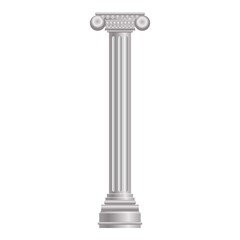 Pillar column icon. Cartoon of pillar column vector icon for web design isolated on white background