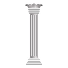 Fototapeta premium Pillar building icon. Cartoon of pillar building vector icon for web design isolated on white background