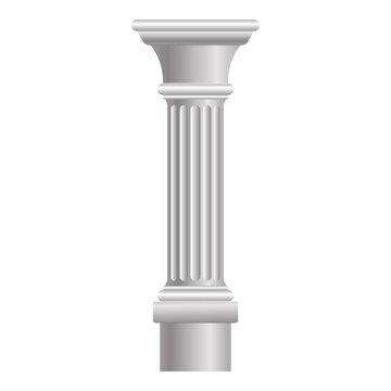 Ruin column icon. Cartoon of ruin column vector icon for web design isolated on white background