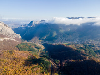 Landscape of Vratsata pass at Balkan Mountains, Bulgaria