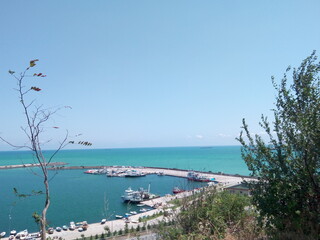 view of the sea from the sea