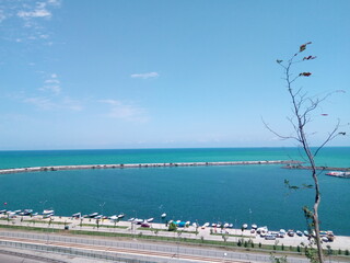 view of the sea from the beach