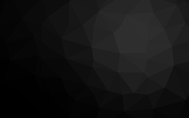 Dark Silver, Gray vector blurry triangle texture.