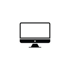 Monitor Simple Icon Vector Illustration