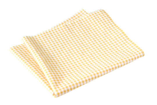 Placemat, Scotch pattern, yellow-white on white background