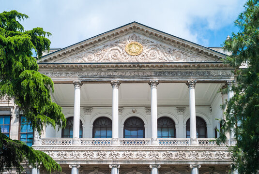 Dolmabahce Palace Selamlik or Mabeyn-i Humayun South Wing of the Ottoman Sultan Residence in Istanbul, Turkey