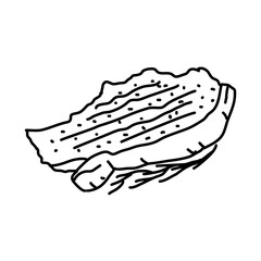 Fiorentina Steak Icon. Doodle Hand Drawn or Outline Icon Style