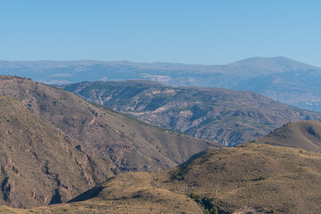 Mountainous landscape in southern Spain