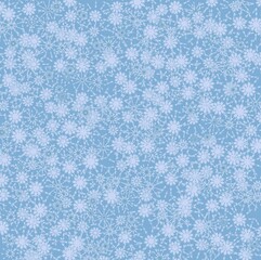 snowflakes on blue background