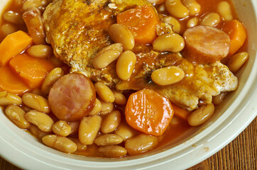 British pork cassoulet 