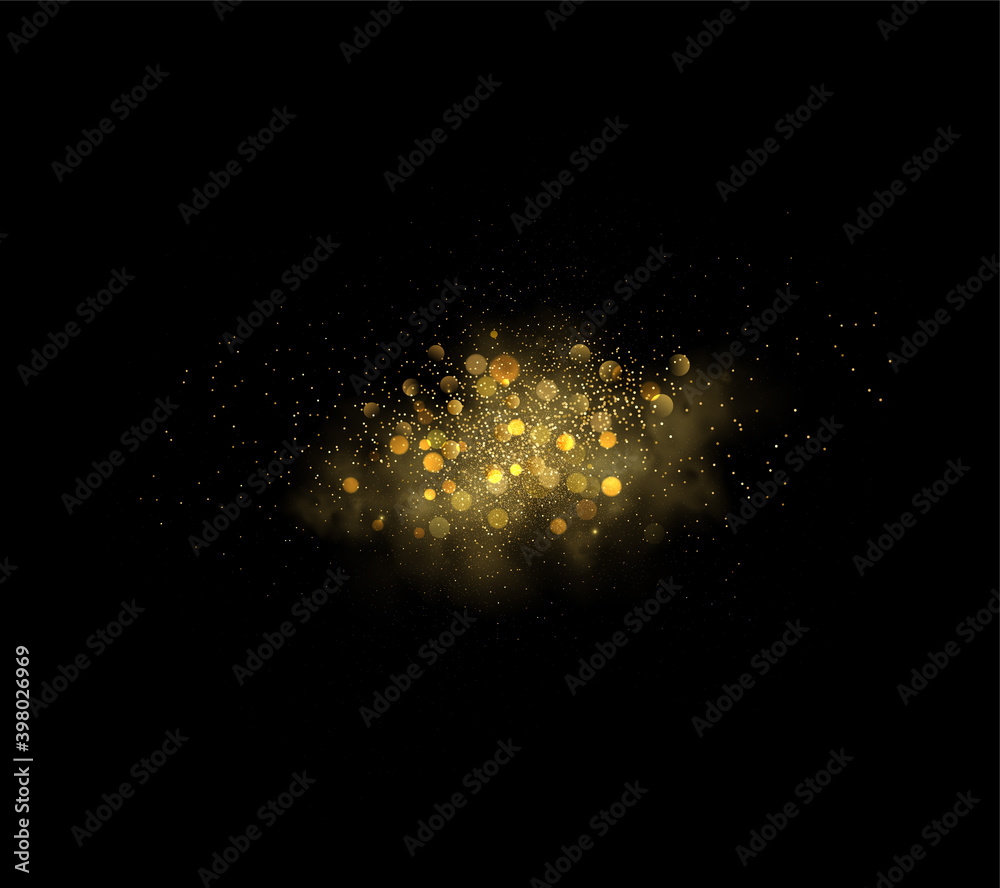 Poster holiday abstract shiny color gold design element