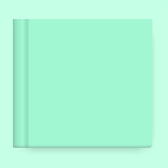 Vector mock up of green book cover