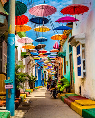 Umbrella Street - Cartagena - Colombia