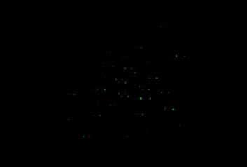 Dark green vector backdrop with lines, circles, rhombus.