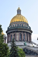 Fototapeta premium Details of Isaac Cathedral in St. Petersburg, Russia