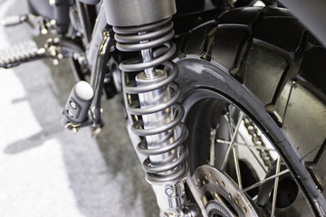 Shock Absorbers a device for absorbing jolts and vibrations of  Motorcycle