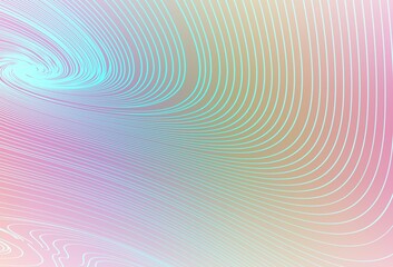 Light Multicolor vector background with wry lines.