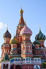 Fototapeta na wymiar The stunning St. Basil's Cathedral in Moscow, Russia