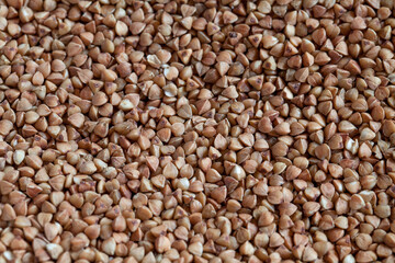 Bio cereals raw food background, texture close up. The concept of healthy food, cooking with love.