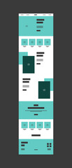Web design template for business sale modern flat vector