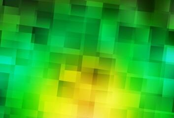 Light Green, Yellow vector template with rhombus.