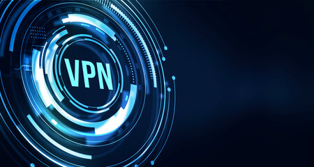 Internet, business, Technology and network concept. VPN network security internet privacy encryption concept.
