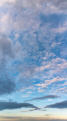 Obraz premium Fantastic clouds against blue sky, panorama