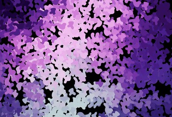 Dark Pink vector background with abstract shapes.