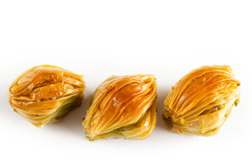 Turkish dessert baklava with pistachio